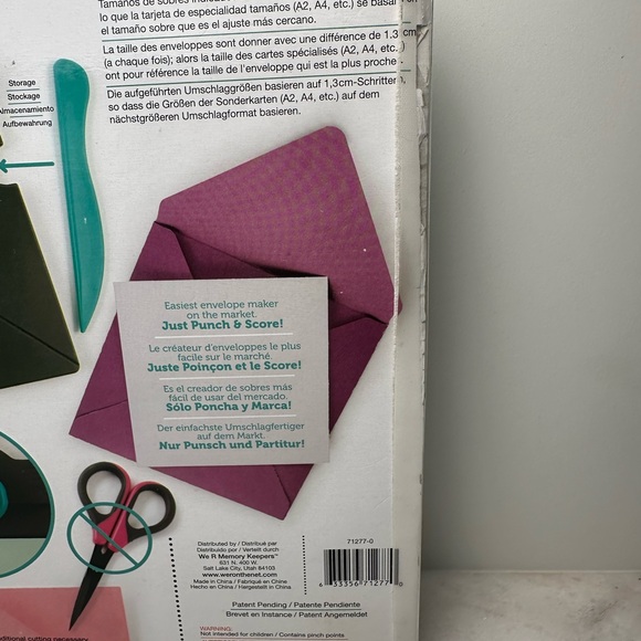 We R Memory Keepers Envelope Punch Board - Picture 7 of 11